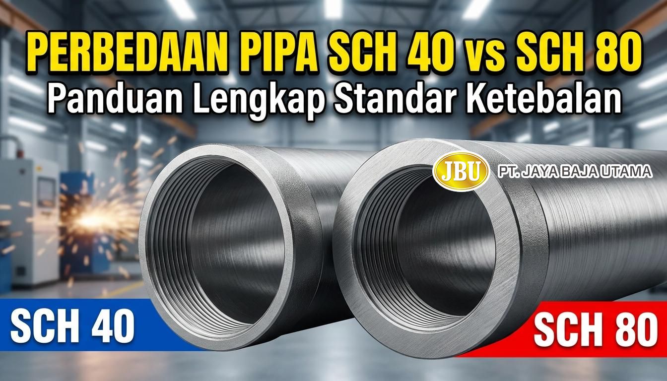 Perbedaan Pipa SCH 40 vs SCH 80 Panduan Lengkap Standar Ketebalan dan Fungsinya