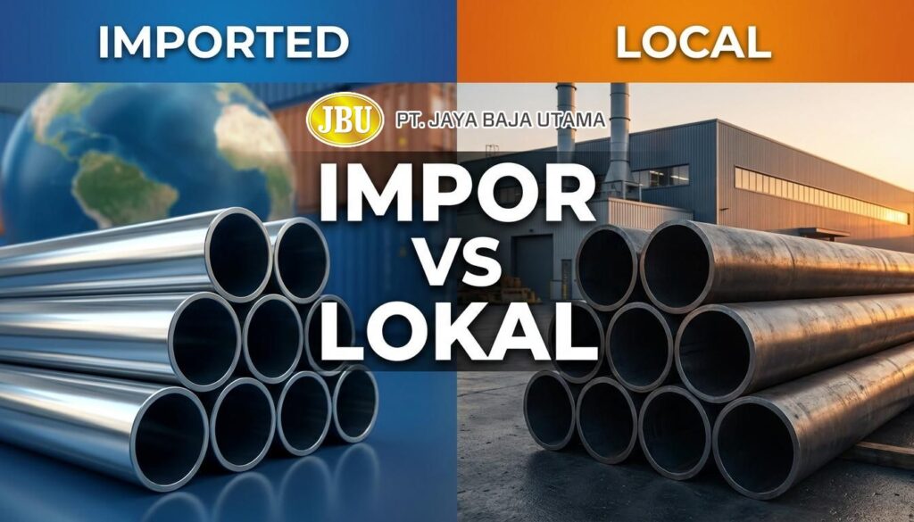 Kualitas pipa baja impor vs lokal