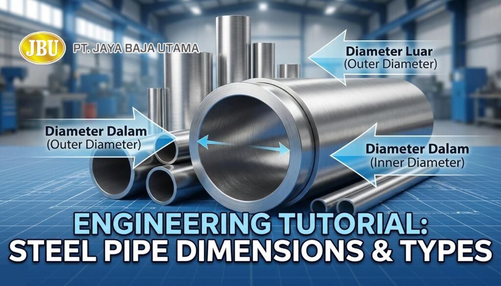 Diameter Luar dan Diameter Dalam Pipa Baja