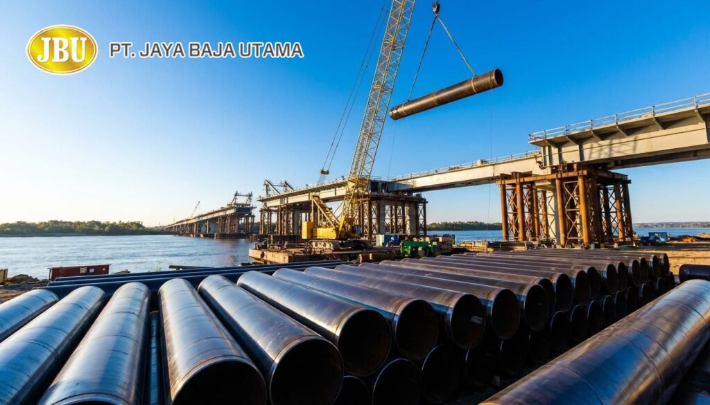 Supplier pipa baja untuk konstruksi jembatan