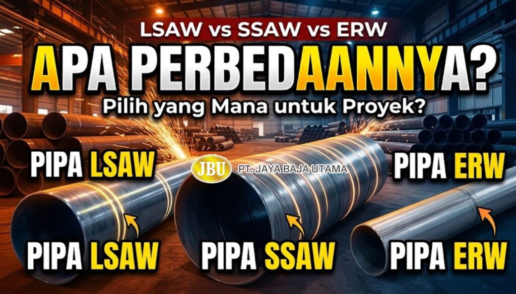 Perbedaan Pipa LSAW, SSAW, dan ERW Panduan Teknis dan Pemilihan Spesifikasi