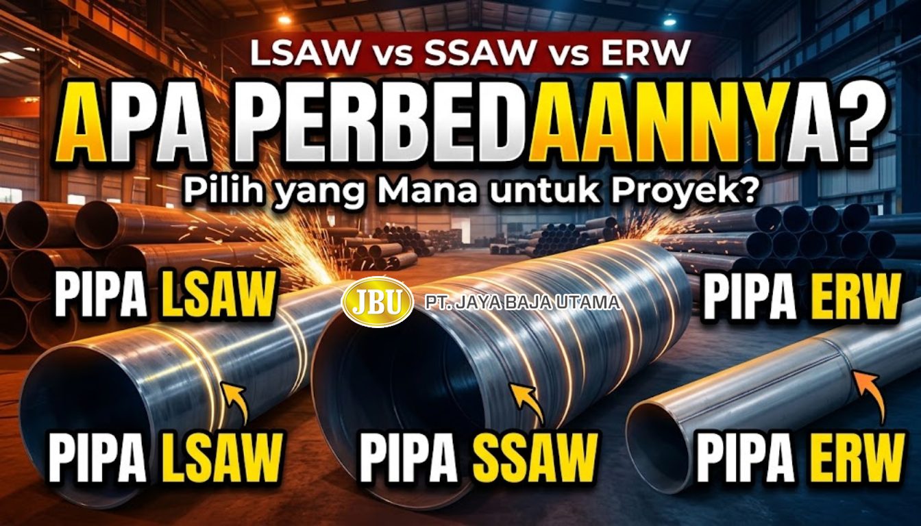 Perbedaan Pipa LSAW, SSAW, dan ERW Panduan Teknis dan Pemilihan Spesifikasi